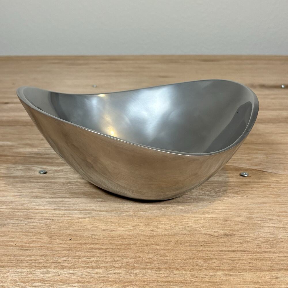 Nambe 8.5" Butterfly Bowl #569 Metal Alloy Silver - Vintage 1967 Made in USA